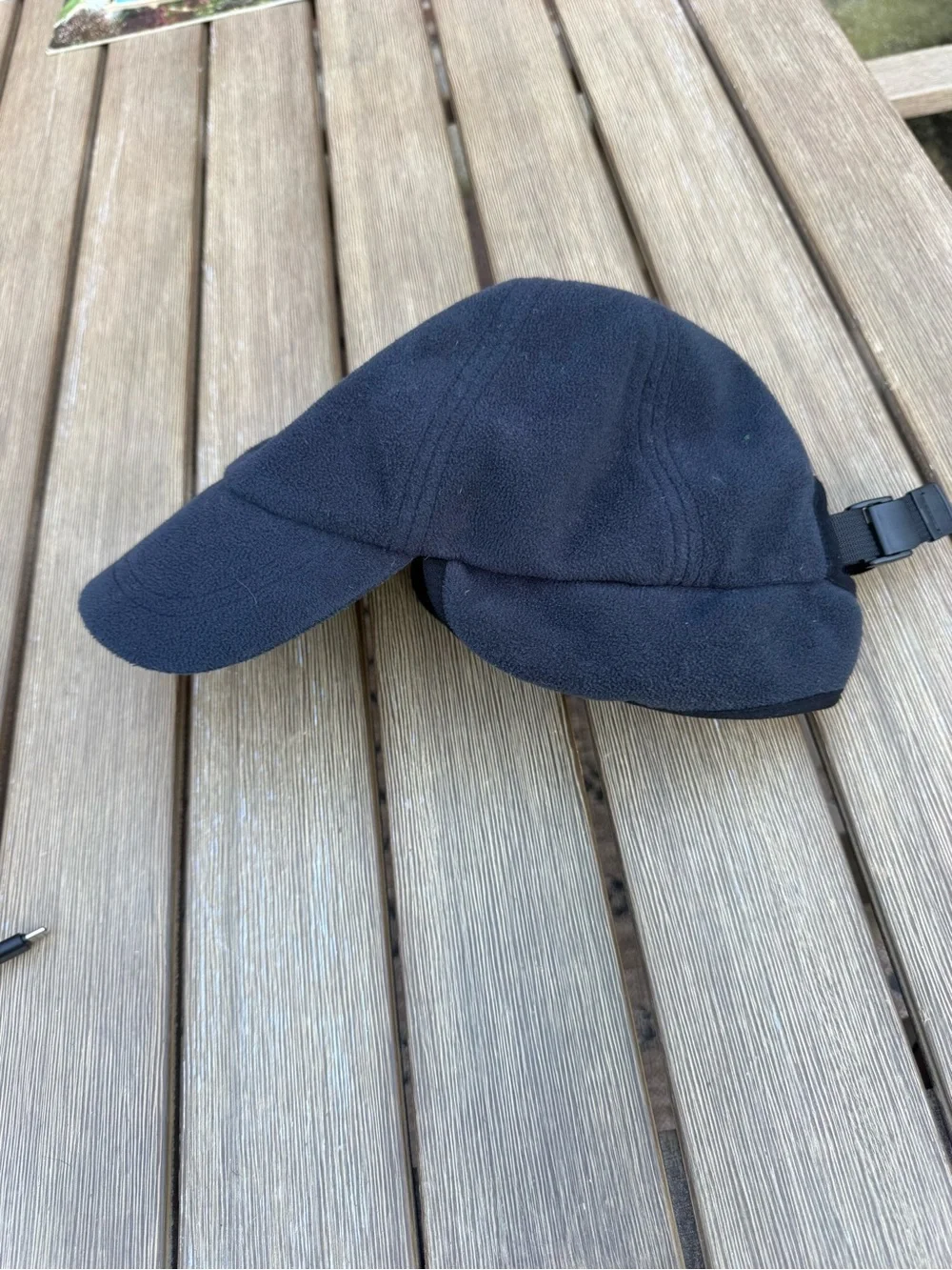 L.L.Bean Gore-Tex Fleece Winter Hat Ear Flap Cap Black Men’s L/XL